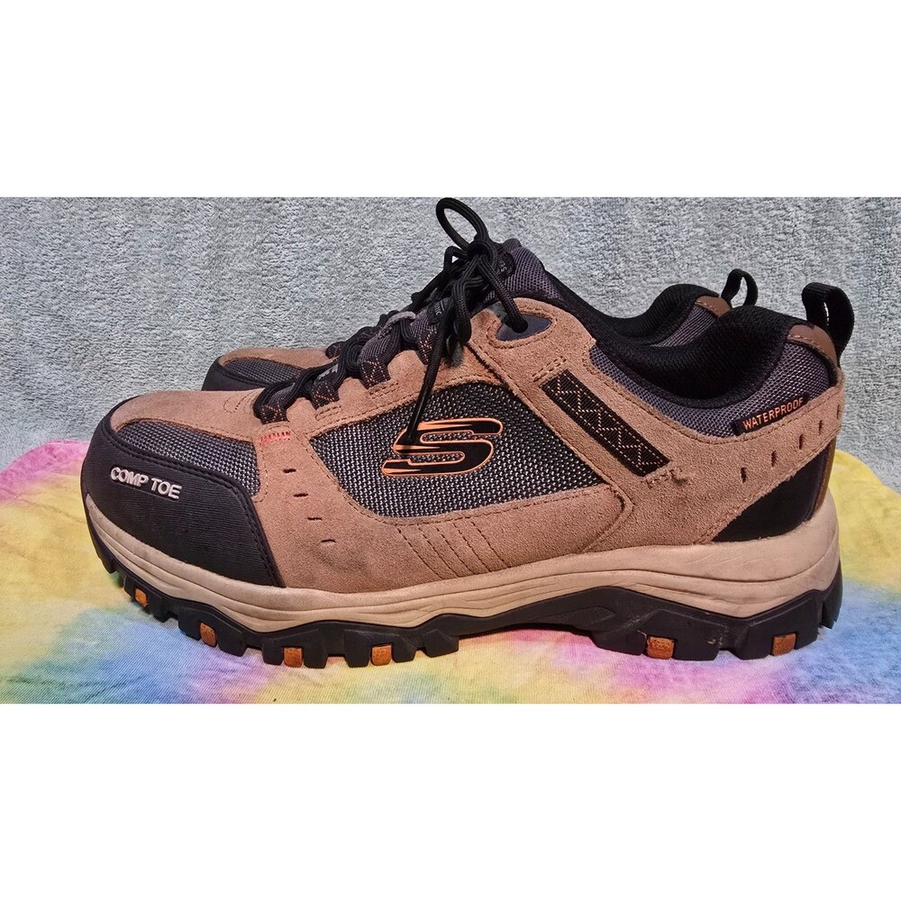 Skechers Work Greetah Comp Toe Men’s 11 Wide Waterproof Safety Shoes 77183W